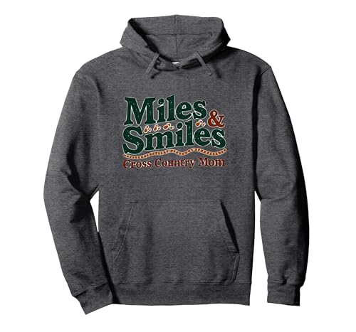 Miles & Smiles: Langlauf-Mama Lauf-Unterstützer Pullover Hoodie, Unisex für Erwachsene, Anthrazit Meliert, L von Generic