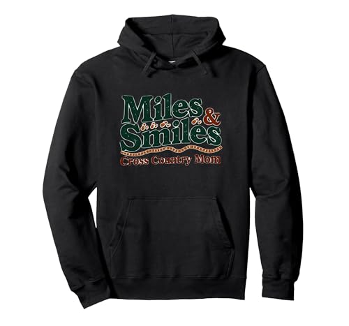 Miles & Smiles: Langlauf-Mama Lauf-Unterstützer Pullover Hoodie, Unisex für Erwachsene, Schwarz, S von Generic