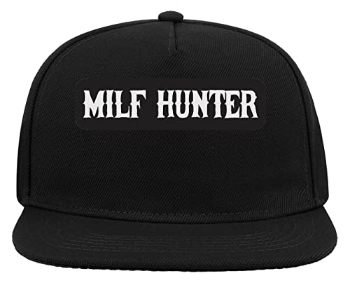 Milf Hunter 5-Panel-Baseballmütze mit flachem Visier und Snapback Schwarz von Generic