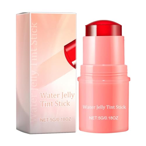 Milk Cooling Water Jelly Tint Milk Jelly Tint, Milk Jelly Blush Stick, Sheer Lip & Cheek Stain, Cheek Tint for Cheek and Lips, Long Lasting Face Makeup Cheek Tint von Generic