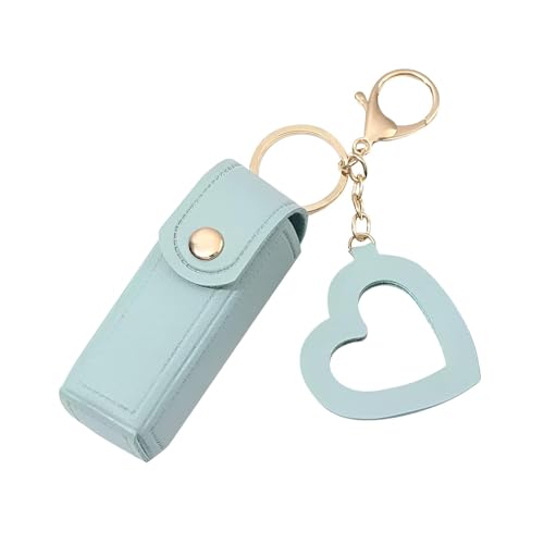 Mini-Lippenstift-Organizer, Reise-Kosmetiktasche | Tragbares, stilvolles Mini-Lippenstiftetui aus PU-Leder mit gutem Geschenk: Verwandeln Sie Ihr Make-up in einen Liebesanhänger für Lippenstift, Lipgl von Generic