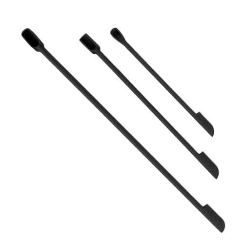 Mini -Silicon Spatel, Leichtes Praktischer Griff Make -up Schaufel 3 Größen für Marmelade SPIDE Topf (BLACK) von Generic