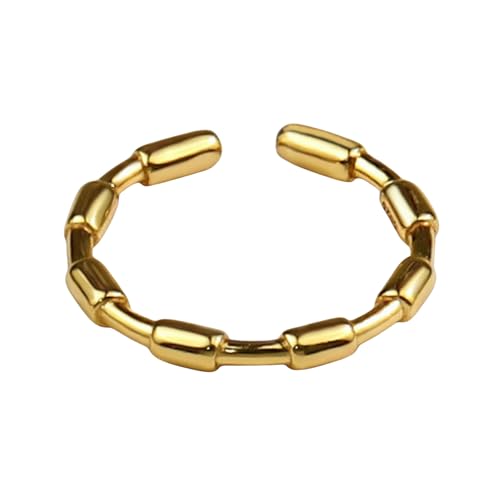 Minimalistischer Ring aus Metall, eleganter Schmuck, zartes, einzigartiges Accessoire für Damen von Generic