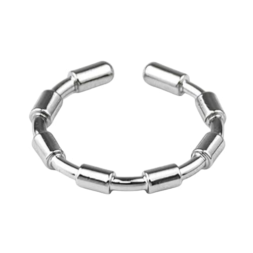 Minimalistischer Ring aus Metall, eleganter Schmuck, zartes, einzigartiges Accessoire für Damen von Generic
