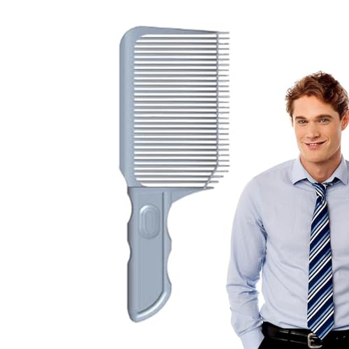 Mischen Sie die Schalen zum Ausbleichen - Das Verblassen des Antistatischen Friseurs für Männer, Friseurkamm mit gebogenem Rücken und dreieckigen Zähnen, Mischen Kamm mit Top Pe von Generic