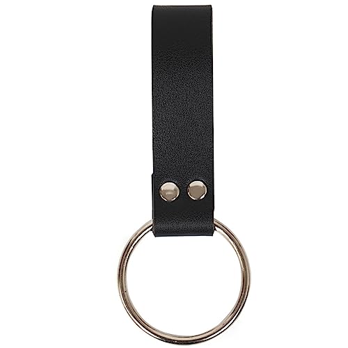 Mittelalter Cosplay Kostüm Gürtel Zubehör Ring Halter Hängende Äxte Streitkolben Handarbeit Rhr835, Schwarz , One size von Generic