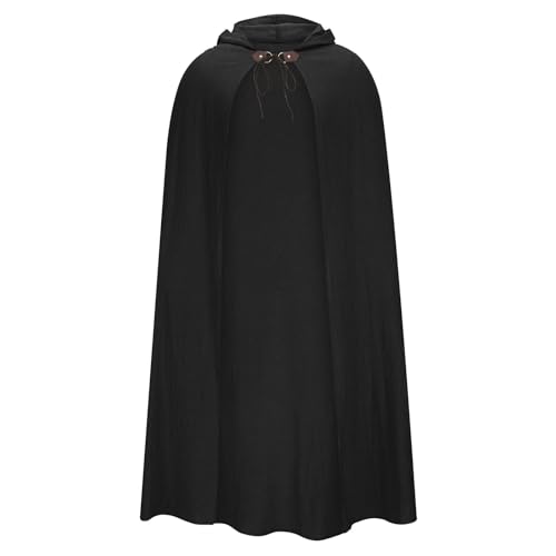 Mittelalter Herren Herbst Winter Baumwolle Leinen Maxi Lose Umhang Mit Kapuze Zauberer Kostüm Kleidung Cape Erwachsene Umhang Kostüm Mantel Für Halloween Weihnachten Karneval Kostüm Sale Angebote von Generic