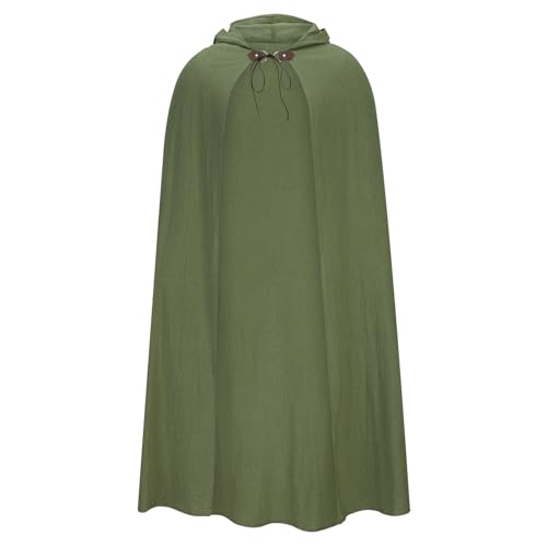Mittelalter Herren Herbst Winter Baumwolle Leinen Maxi Lose Umhang Mit Kapuze Zauberer Kostüm Kleidung Cape Erwachsene Umhang Kostüm Mantel Für Halloween Weihnachten Karneval Kostüm Sale Angebote von Generic