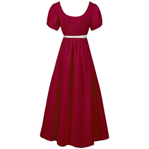 Mittelalter Kleidung Damen Viktorianisches Kleid Damen Regency Kleid Festliche Kleider Abendkleid Regency Kleider für Damen mit Satin-Schärpe Gerüschten Puffärmeln Empire Taille Gothic Kleid Mittelalter Kleidung Damen Viktorianisches Kleid Damen Regency Kleid Festliche Kleider Abendkleid Regency Kleider für Damen mit Satin-Schärpe Gerüschten Puffärmeln Empire Taille Gothic Kleid von Generic