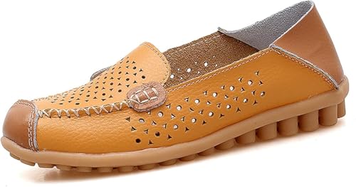 Mocassini bassi da ufficio traspiranti e comodi da Donna,Gelb,40 EU von Generic