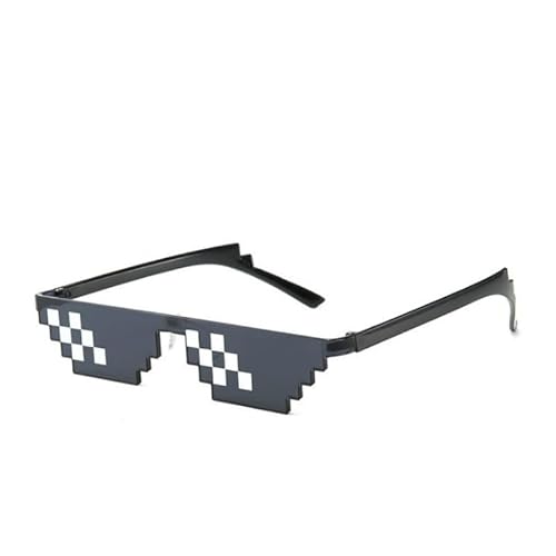 Mode Bunte Brille Stil Mosaik Brille Sonnenbrille Männer Frauen 8 Bit Codierung Pixel Trendige Coole Vintage ShadesNützlich und praktisch von Generic