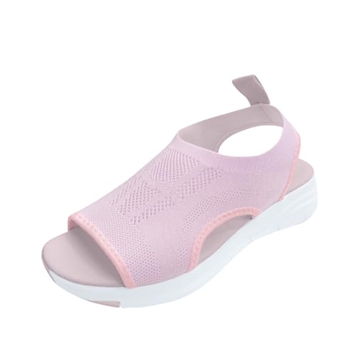 Mode Damenschuhe Sandalen Fish Mesh Sommer Plattform lässige Frauen Schuhe bequeme Strand Freizeit High Heels Elegant Outdoor Party (38) von Generic