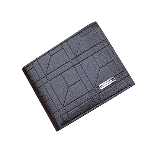 Mode Einfache Streifen Kurze Brieftasche Frauen Männer Offene Geldbörse Mehrere Kartenfächer Clutch Bag S Geldbörsen (A, One Size) von Generic