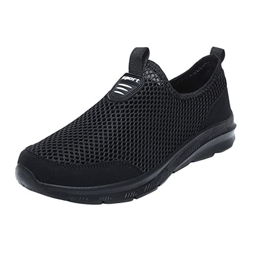 Mode Herren Turnschuhe Atmungsaktives Mesh Flach Schnür Freizeitschuhe Herren Schuhe Schwarz Günstig Mode Herren Turnschuhe Atmungsaktives Mesh Flach Schnür Freizeitschuhe Herren Schuhe Schwarz Günstig von Generic