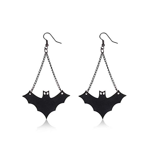 Mode Legierung Leder Fishhook Stud Ohrringe Halloween Stil Bat Drop Ohrringe Schmuck Zubehör Damen Mädchen Party Dekoration Hohe Qualität von Generic