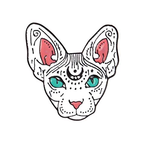 Mode Männer Frauen Katze Revers Brosche Mantel Emaille Jacke Denim Badge Schmuck Geschenk für Schal, Krawatte, Hut, Mantel oder Tasche von Generic