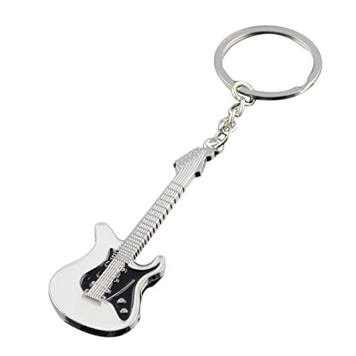 Mode Metall Keychain Gitarre Form Anhänger Schlüsselanhänger Autoschlüssel Ring Rucksack Dekorative Ring 9 cm 1 STÜCKE Stilvolle und Beliebte Mode Metall Keychain Gitarre Form Anhänger Schlüsselanhänger Autoschlüssel Ring Rucksack Dekorative Ring 9 cm 1 STÜCKE Stilvolle und Beliebte von Generic