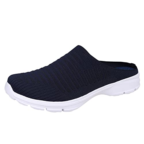 Mode Summer Herren Hausschuhe Mesh atmungsaktiver Leichter Slip auf den flachen lässigen Halbpantoffeln Fahrrad Schuhe Herren Rennrad von Generic
