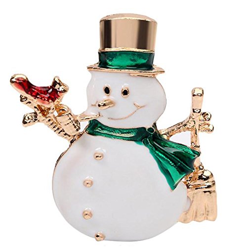Mode Weihnachten Schneemann Brosche Schal Revers Brosche Damen Schmuck für Hochzeit Prom von Generic