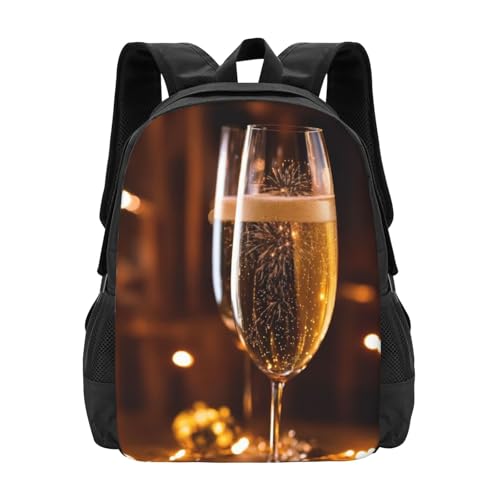 Moderner Backpack Weinbecher Druck Wanderrucksack Unisex Rucksack Für Wandern, Camping, Geschenk, 42X32X14Cm Moderner Backpack Weinbecher Druck Wanderrucksack Unisex Rucksack Für Wandern, Camping, Geschenk, 42X32X14Cm von Generic