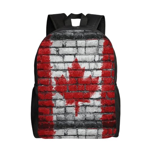 Moderner Daypack Kanadische Flaggen Backpack Unisex Wanderrucksack Für Büro, Schule, Wandern, 42X32X14Cm Moderner Daypack Kanadische Flaggen Backpack Unisex Wanderrucksack Für Büro, Schule, Wandern, 42X32X14Cm von Generic