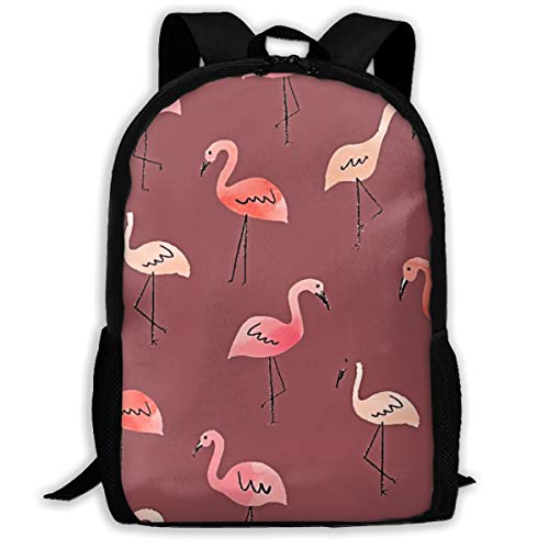 Moderner Rucksäcke Schöne Flamingos Wanderrucksack Trendy Studentenrucksack Für Freizeit, Universität, Reisen, 42X32X14Cm von Generic