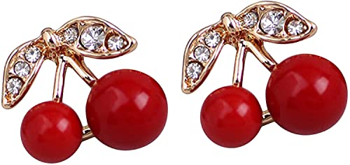 Modeschmuck für Frauen, Ohrringe, Fruchttropfen, Kirschrot, für Ohrringe von Generic