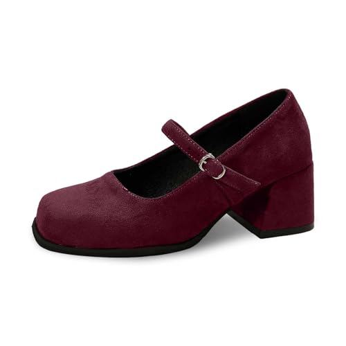 Modische Damenschuhe mit Schnalle, Bequeme Freizeitschuhe für den Alltag, Slip-On-Absatz, Elegante Schuhe für Damen Schuhe Schwarz Damen Stiefeletten von Generic