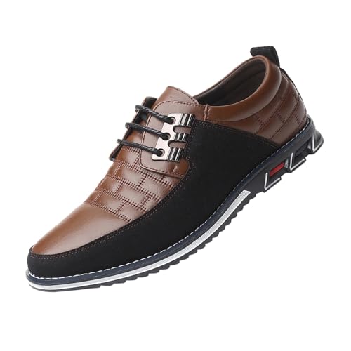 Modische Herrenschuhe mit bequemen atmungsaktiven Schnürsenkeln für Freizeit Business Barfuß Schuhe Herren 45 Herren Schuhe Sneaker Light von Generic