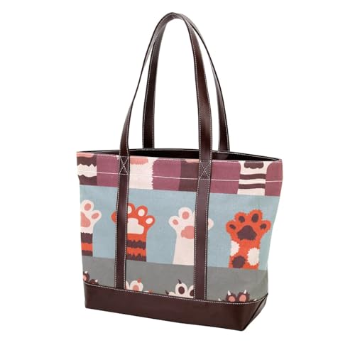 Modische Leder-Geldbörse für Damen, mit Tragegriff oben, mit Taschen, Reißverschluss, Mehrfarbig 07, 33.8x12x31cm/13.3x4.7x12.2 in von Generic