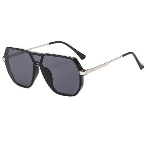 Modische Retro-Sonnenbrille For Herren Und Damen, Lässig, For Autofahrten, Pendeln, Partyfotografie(Black) von Generic