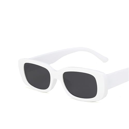 Modische Sonnenbrille Mit Quadratischem Rahmen For Herren Und Damen, Polarisierte Sport-Sonnenbrille For Autofahren Und Pendeln Im Freien(White) von Generic