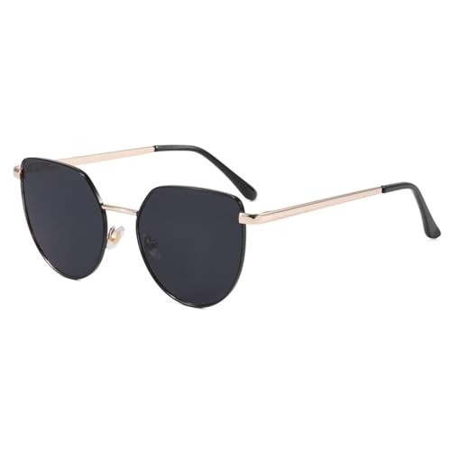 Modische Sonnenbrille Mit Rundem Metallrahmen. For Männer Und Frauen. Polarisierte Sonnenbrille For Den Außenbereich For Autofahren Und For Den Strandurlaub.(Black) von Generic