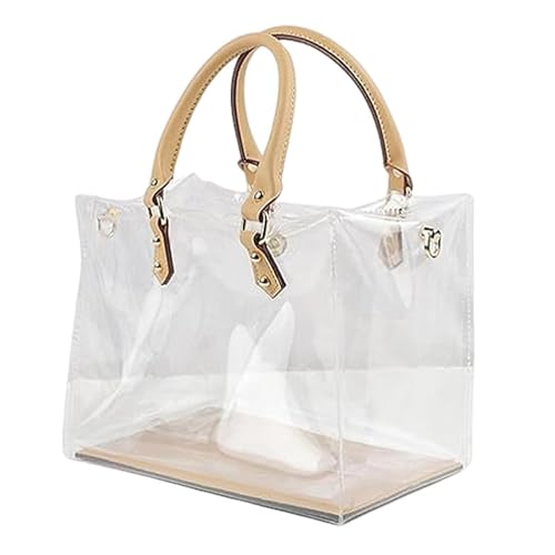 Modische transparente PVC-Handtaschen – große durchsichtige wasserdichte Umhängetasche – Transparente Tragetasche | Transparente Umhängetasche | Transparente Lunchtasche, A., Se référer au descriptif von Generic