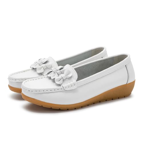 Mokassins Damen Schlupfschuhe orthopädische Loafers aus Leder rutschfeste Flache Schuhe Bequeme Wanderschuhe Work Office Driving Flachschuhe Penny Schuhe Bootsschuhe Sandalen Mokassins Damen Schlupfschuhe orthopädische Loafers aus Leder rutschfeste Flache Schuhe Bequeme Wanderschuhe Work Office Driving Flachschuhe Penny Schuhe Bootsschuhe Sandalen von Generic