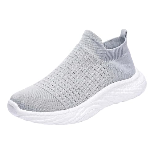 Mokassins Herren Trekkingschuhe Mit Erhöhungen Flache Slipper Sneaker Sportschuhe Invisible Height Increased Leichte Halbschuhe Canvas Sneaker Atmungsaktiv Halbschuhe Running Workout Sommerschuhe von Generic
