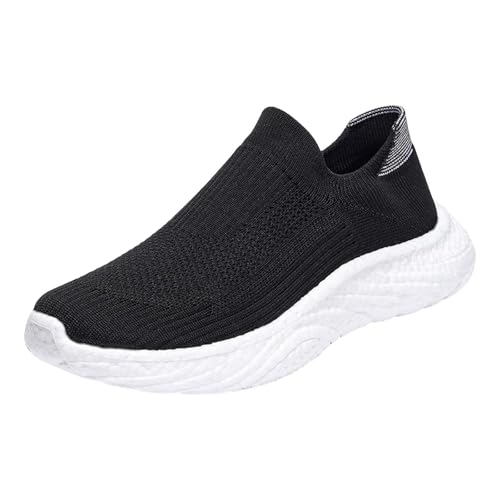 Mokassins Herren Trekkingschuhe Mit Erhöhungen Flache Slipper Sneaker Sportschuhe Invisible Height Increased Leichte Halbschuhe Canvas Sneaker Atmungsaktiv Halbschuhe Running Workout Sommerschuhe von Generic
