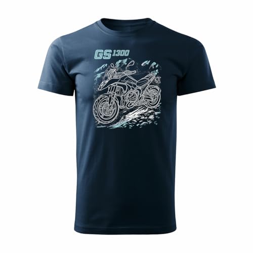 Motorrad Shirt GS R 1300 Adventure, Dunkelblau, XXL von Generic