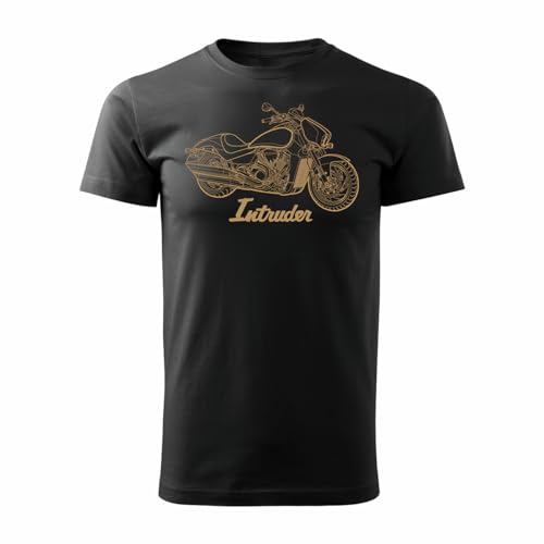 Motorrad T-Shirt Intruder M1800R M 1800 R (DE/NL/SE/PL, Alfa, L, Regelmäßig, Schwarz), sc schwarz von Generic