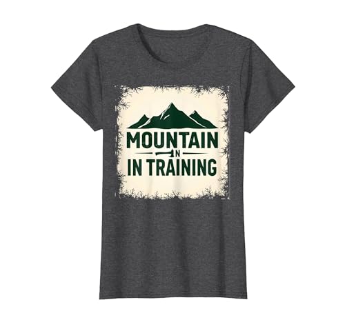 Mountain Man in Training Dude, Slogan für Outdoor-Abenteuer T-Shirt, Damen, Anthrazit Meliert, XS Mountain Man in Training Dude, Slogan für Outdoor-Abenteuer T-Shirt, Damen, Anthrazit Meliert, XS von Generic