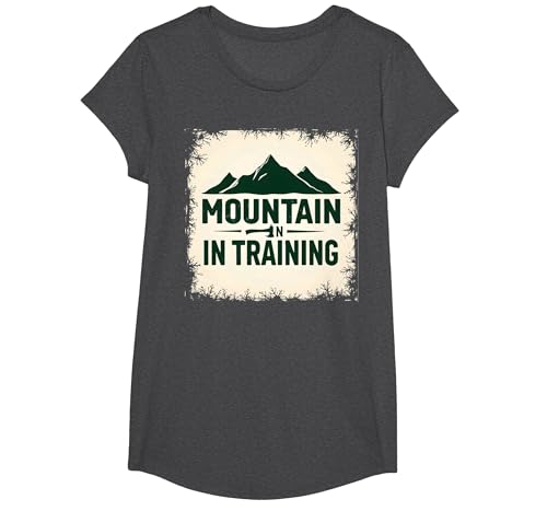 Mountain Man in Training Dude, Slogan für Outdoor-Abenteuer T-Shirt, Girls, Anthrazit Meliert, XS Mountain Man in Training Dude, Slogan für Outdoor-Abenteuer T-Shirt, Girls, Anthrazit Meliert, XS von Generic
