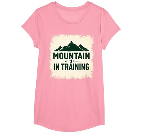 Mountain Man in Training Dude, Slogan für Outdoor-Abenteuer T-Shirt, Girls, Rosa, XS von Generic