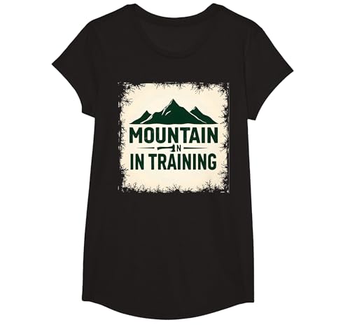 Mountain Man in Training Dude, Slogan für Outdoor-Abenteuer T-Shirt, Girls, Schwarz, XS Mountain Man in Training Dude, Slogan für Outdoor-Abenteuer T-Shirt, Girls, Schwarz, XS von Generic
