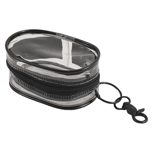 Münztaschen-Turnbuch - transparente PVC-Münztasche mit Schlüsselanhänger, transparente Brieftasche | Niedliche Earphone Bag für Weihnachten, Children's Day, Birthday, Graduation, Tra, Schwarz Münztaschen-Turnbuch - transparente PVC-Münztasche mit Schlüsselanhänger, transparente Brieftasche | Niedliche Earphone Bag für Weihnachten, Children's Day, Birthday, Graduation, Tra, Schwarz von Generic
