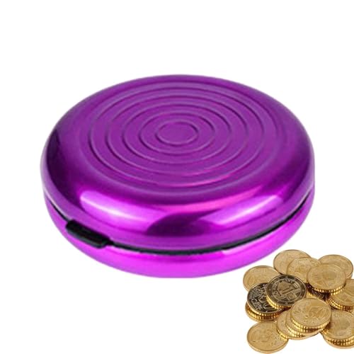 Münzwechselhalter – Aluminium-Münzspender-Set – tragbarer Taschen-Spender | Leichter Behälter für die Präsentation von Ts, Violett, Consulte la descripción, Siehe Beschreibung Münzwechselhalter – Aluminium-Münzspender-Set – tragbarer Taschen-Spender | Leichter Behälter für die Präsentation von Ts, Violett, Consulte la descripción, Siehe Beschreibung von Generic