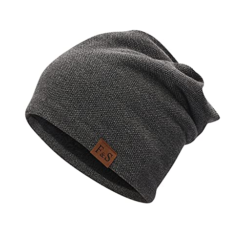 Mütze Damen Herren, Slouch Beanie Mütze, Weich Dünne Mütze aus Baumwolle, Leichte Atmungsaktiv Longbeanie, Jersey Chemo Mütze, Elastisch Laufmütze für Alle Jahreszeiten von Generic