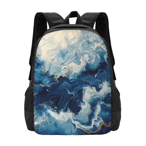 Multifunktion Daypack Innerhalb des Drucks Wanderrucksack Lässiger Laptoptasche Für Job, Freizeit, Schule, 42X32X14Cm von Generic