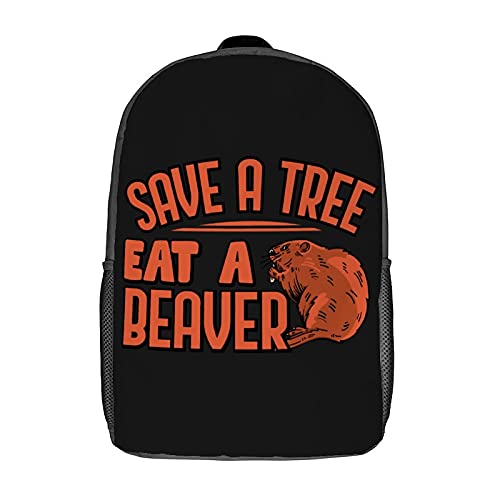 Multifunktion Laptoptasche Lustiger Biber-Spruch Wanderrucksack Lässiger Tasche Für Universität, Wandern, Geschenk, 42X32X14Cm von Generic