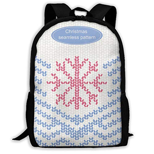 Multifunktion Wanderrucksack Gestrickt Nordisch Daypack Klassischen Studentenrucksack Für Freizeit, Geschenk, Büro, 42X32X14Cm von Generic