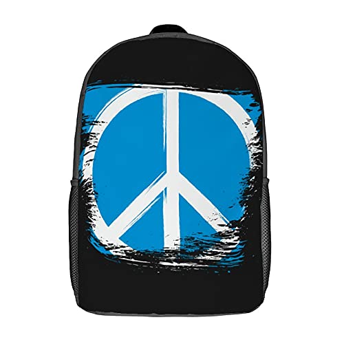 Multifunktion Wanderrucksack Vintages Friedenszeichen Rucksäcke Stylische Laptoptasche Für Reisen, Freizeit, Job, 42X32X14Cm von Generic